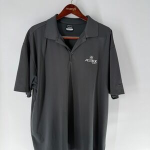 Nike Dri-Fit Golf Agrex‎ INC. Classic Pullover Polo Shirt Dark Gray Size XXL